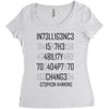 adapt or die encoded Women's Triblend Scoop T-shirt