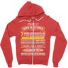 Legends Are Born In October Zipper Hoodie