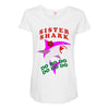 Sister Shark -Shark Do Do Do Maternity Scoop Neck T-shirt