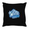 white rock candy Throw Pillow