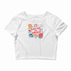 learn from the flowers Crop Top