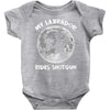 halloween my labrador rides shotgun Baby Onesie