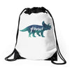 Prince Dinosaur Drawstring Bags