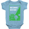 Make Sundays Great Again Shirt Baby Bodysuit