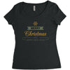 snow merry christmas Women's Triblend Scoop T-shirt