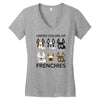 united color of frenchies Women's V-Neck T-Shirt