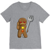 sad gingerbread V-Neck Tee