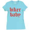 biker baby Ladies Fitted T-Shirt