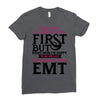 Maybe I Was Too Late To Be His First But Right Now I'm Happy To Be His Ladies Fitted T-Shirt
