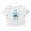 The Best Poppy Was Born In July Crop Top