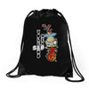 volcano head Drawstring Bags
