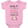 red head unicorn Baby Bodysuit