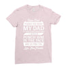 Dear Dad Thanks for Being My Dad Ladies Fitted T-Shirt