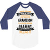 Super Cool Grandson Of A Freaking Awesome Grammy 3/4 Sleeve Shirt