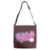 softball diva neon Adjustable Strap Totes
