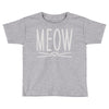 meow cute cat face Toddler T-shirt