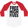 free high fives t shirt x large funny humor geek awesome highfive cool 3/4 Sleeve Shirt