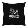 frankensolo meets the wook man Throw Pillow