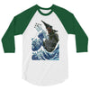 kaiju wave 3/4 Sleeve Shirt