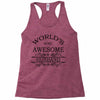 world's most amazing husband greeting Racerback Tank