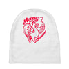money over emotion Baby Beanies