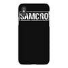 samcro funny retro biker gang sons fancy dress anarchy vintage iPhoneX Case