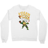 vegan pizza power Crewneck Sweatshirt