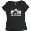 i'll fix it in photoshop Women's Triblend Scoop T-shirt