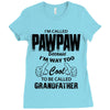 I'm Called Pawpaw Because  I'm Way Too Cool To Be Called Grandfather Ladies Fitted T-Shirt