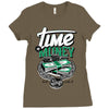 time money Ladies Fitted T-Shirt