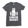 gym cat workout Ladies Fitted T-Shirt