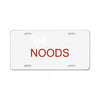 live noods License Plate