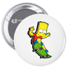 skater bart Pin-back button
