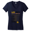 Leo Facts Zodiac Women's V-Neck T-Shirt