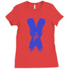 jake paul x blue Ladies Fitted T-Shirt
