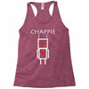 chappie robot movie logo Racerback Tank