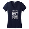 i don&rsquo;t like Women's V-Neck T-Shirt
