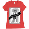 king and skull Ladies Fitted T-Shirt