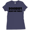 boobies make me smile (2) Ladies Fitted T-Shirt
