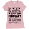 Born In February Ladies Fitted T-Shirt