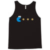 funny 80s pacman cookie monster retro gaming Tank Top