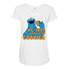 Me Just Here Fore The Cookies Maternity Scoop Neck T-shirt