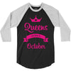 queens are born in october 3/4 Sleeve Shirt