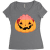 pumpkin brain Women's Triblend Scoop T-shirt