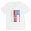 usa beer pong champ V-Neck Tee