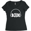 bargain loud records Women's Triblend Scoop T-shirt