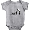 stop following me monkey Baby Onesie