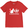 my cat is my valentine (2) V-Neck Tee