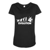 drummer evolution Maternity Scoop Neck T-shirt