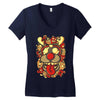 deer and monster Women's V-Neck T-Shirt
